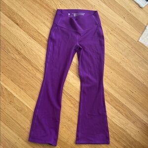 Purple Flared Athletic Leggings